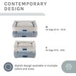 Show in main carousel: Sam's Pets Arlo Bolster Plaid Dog Bed, Blue, Medium slide 5 of 10