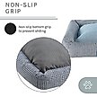 Show in main carousel: Sam's Pets Arlo Bolster Plaid Dog Bed, Blue, Medium slide 6 of 10