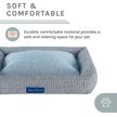 Show in main carousel: Sam's Pets Arlo Bolster Plaid Dog Bed, Blue, Medium slide 7 of 10