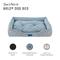 Show in main carousel: Sam's Pets Arlo Plaid Dog Bed, Blue, Medium slide 4 of 11