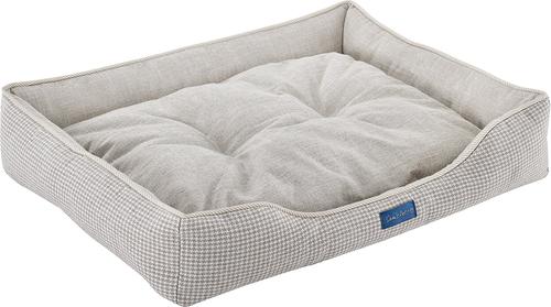 Show full view: Sam's Pets Arlo Plaid Dog Bed, Brown, Medium slide 4 of 10