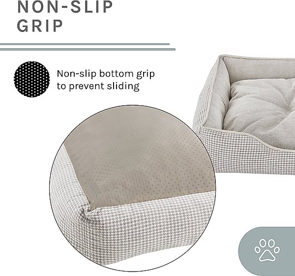Show full view: Sam's Pets Arlo Plaid Dog Bed, Brown, X-Small slide 6 of 10