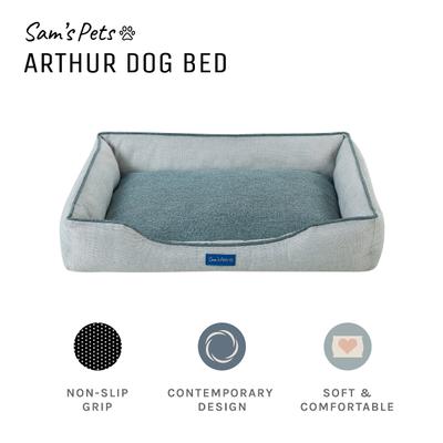 Show full view: Sam's Pets Arthur Dog Bed, Gray, Medium slide 3 of 10