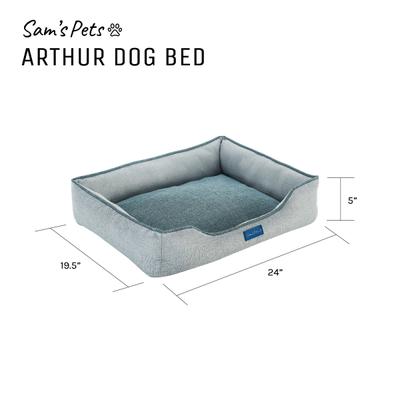 Show full view: Sam's Pets Arthur Dog Bed, Gray, Small slide 9 of 10