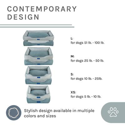 Show full view: Sam's Pets Arthur Dog Bed, Gray, X-Small slide 6 of 11