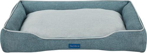 Show full view: Sam's Pets Arthur Dog Bed, Teal, Large slide 4 of 10