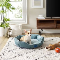 Sam's Pets Arthur Hexagon Dog Bed, Teal, Medium slide 2 of 9
