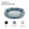 Show in main carousel: Sam's Pets Arthur Hexagon Dog Bed, Teal, Medium slide 3 of 10