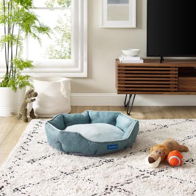 Show full view: Sam's Pets Arthur Hexagon Dog Bed, Teal, Medium slide 8 of 10