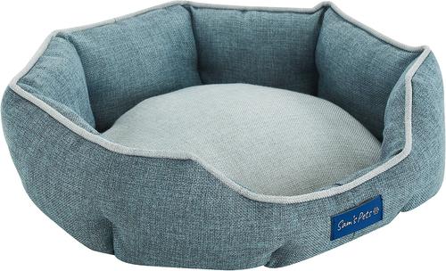 Show full view: Sam's Pets Arthur Hexagon Dog Bed, Teal, Small slide 4 of 10