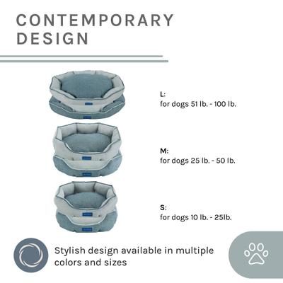 Show full view: Sam's Pets Arthur Hexagon Dog Bed, Teal, Small slide 5 of 10