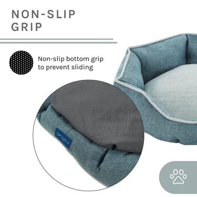 Show full view: Sam's Pets Arthur Hexagon Dog Bed, Teal, Small slide 6 of 10