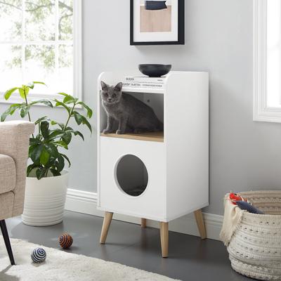 Show full view: Sam's Pets Becky 32-in Bookshelf Cat Tree, White slide 2 of 10