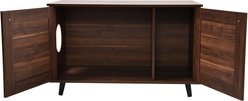 Sam's Pets Becky Box Enclosure End Table Cat Litter, Brown, Medium slide 2 of 8