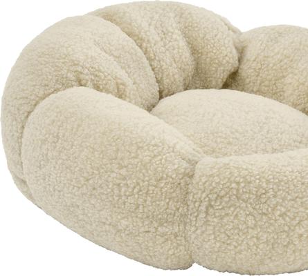 Show full view: Sam's Pets Chloe Cuddler Bolster Dog Bed, Beige, Medium slide 3 of 9