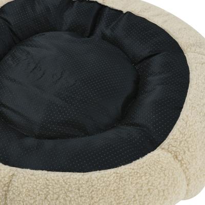 Show full view: Sam's Pets Chloe Cuddler Bolster Dog & Cat Bed, Beige, Medium slide 3 of 10