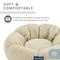 Show in main carousel: Sam's Pets Chloe Cuddler Bolster Dog & Cat Bed, Beige, Medium slide 8 of 10