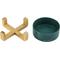 Show in main carousel: Sam's Pets Coco Single Ceramic Dog Bowl with Wood Stand, Green, Single slide 3 of 8