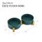 Show in main carousel: Sam's Pets Coco Single Ceramic Dog Bowl with Wood Stand, Green, Double slide 8 of 8