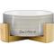 Show in main carousel: Sam's Pets Coco Single Ceramic Dog Bowl with Wood Stand, Grey, Single slide 1 of 7