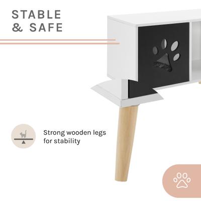 Show full view: Sam's Pets Convertible 22-in Cat Tree End Table, Black & White slide 7 of 11