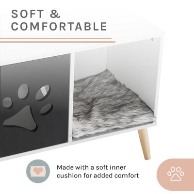 Show full view: Sam's Pets Convertible 22-in Cat Tree End Table, Black & White slide 8 of 11