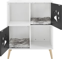 Sam's Pets Convertible 37-in End-Table Shelf Cat Tree, Black & White slide 2 of 9