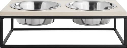 Show full view: Sam's Pets Dan Single Wood & Stainless Steel Dog Bowl, Large slide 4 of 11