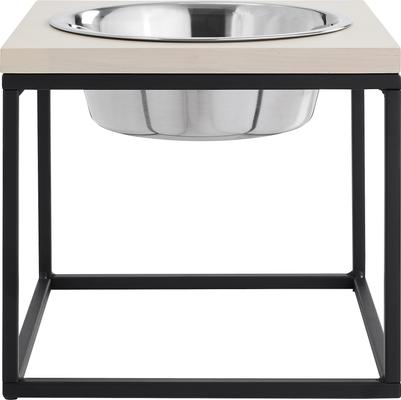 Show full view: Sam's Pets Dan Single Wood & Stainless Steel Dog Bowl, Small slide 4 of 6