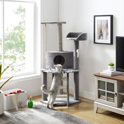 Show full view: Sam's Pets Dazzle 47-in Cat Scratching Tree, Gray slide 3 of 11