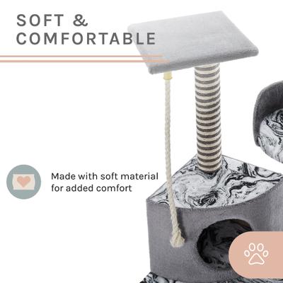 Show full view: Sam's Pets Dazzle 47-in Cat Scratching Tree, Gray slide 8 of 11