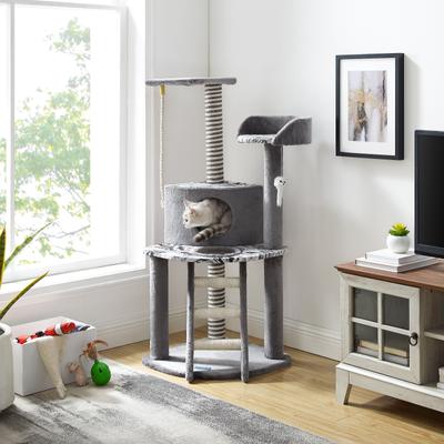 Show full view: Sam's Pets Dazzle 47-in Cat Scratching Tree, Gray slide 9 of 11