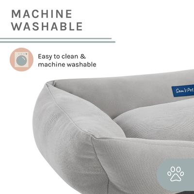 Show full view: Sam's Pets Ellie Dog Bed, Gray, Small slide 3 of 8