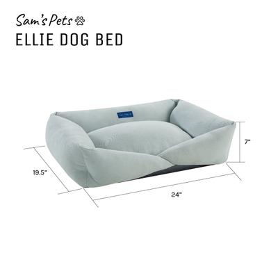 Show full view: Sam's Pets Ellie Dog Bed, Light Blue, Medium slide 8 of 8