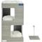 Show in main carousel: Sam's Pets Escher 23.5-in Faux Fur Cat Tree & Condo, Grey slide 1 of 10
