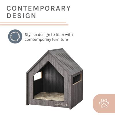 Show full view: Sam's Pets Forest 23-in Dog House, Grey, Medium slide 9 of 9