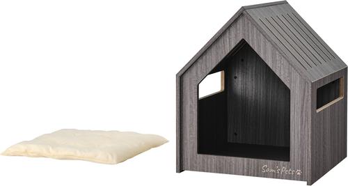 Show full view: Sam's Pets Forest 23-in Dog House, Grey, Medium slide 4 of 9