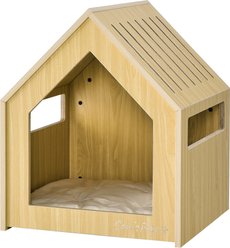 Sam's Pets Forest 23-in Dog House, Natural Oak, Medium