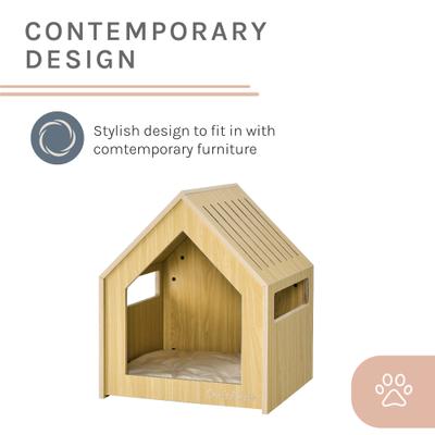 Show full view: Sam's Pets Forest 23-in Dog House, Natural Oak, Medium slide 10 of 10