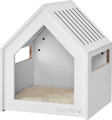 Sam's Pets Forest 23-in Dog House, White Oak, Medium