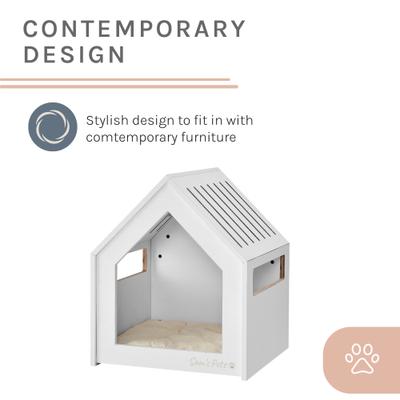 Show full view: Sam's Pets Forest 23-in Dog House, White Oak, Medium slide 10 of 10