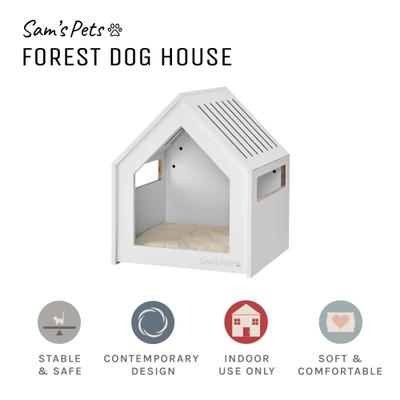 Show full view: Sam's Pets Forest 23-in Dog House, White Oak, Medium slide 8 of 10