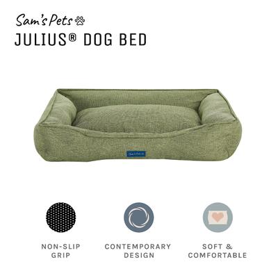 Show full view: Sam's Pets Julius Dog Bed, Olive, Medium slide 2 of 9