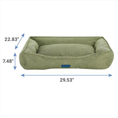 Show full view: Sam's Pets Julius Dog Bed, Olive, Medium slide 3 of 9
