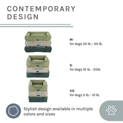 Show full view: Sam's Pets Julius Dog Bed, Olive, Medium slide 7 of 9