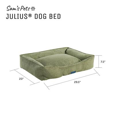 Show full view: Sam's Pets Julius Dog Bed, Olive, Medium slide 8 of 9