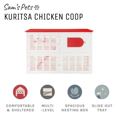 Show full view: Sam's Pets Kuritsa Shadow Bird Coop, White slide 7 of 10