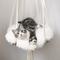 Show in main carousel: Sam's Pets Lucy Macramé Cat Bed, White, Small/Medium slide 3 of 11