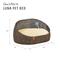 Show in main carousel: Sam's Pets Luna Bolster Dog & Cat Bed, 23-in, Brown Oak slide 9 of 10