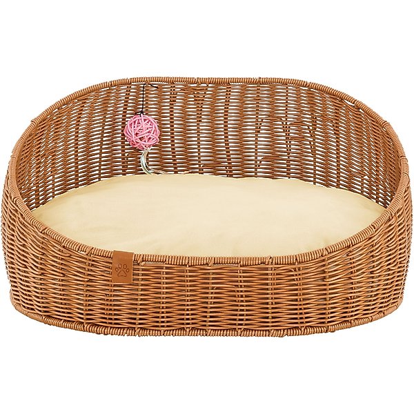 Sam's Pets Luna Bolster Dog & Cat Bed, 23-in
